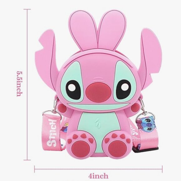 Disney Stitch Mimi Silicon Crossbody CUTE bag - Picture 4 of 6